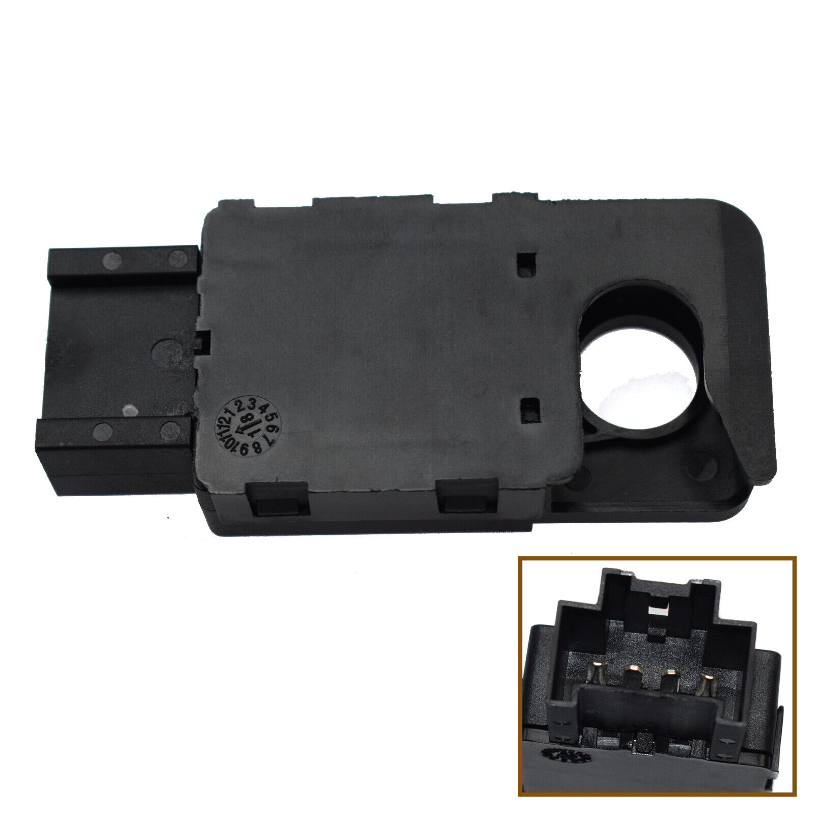 Brake Light Switch 4-Pin - Compatible with Chevrolet Express/Silverado & GMC Savana/Sierra & Hummer H2 | Replaces 25981009 15137492