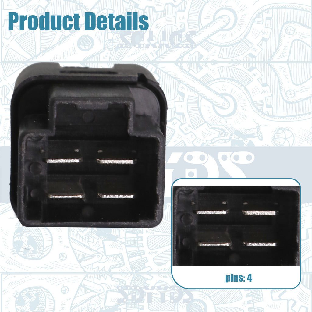 Brake Light Switch 4-Pin - Compatible with Nissan Sentra/Frontier/Altima/Rogue/Maxima & Infiniti G35/G37/QX56 | Replaces 25320-AX000 25320-JN00A